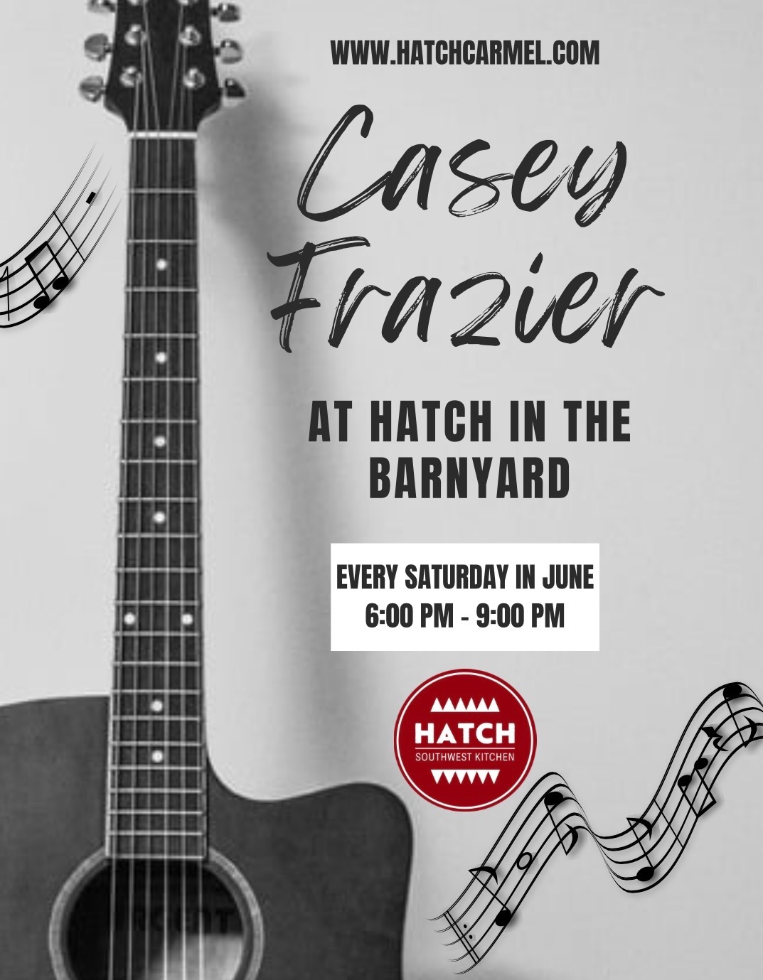 Live music and Southwest dining at Hatch Southwest Kitchen in Carmel California